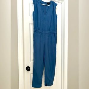 J.Crew jumpsuit. Blue linen.
